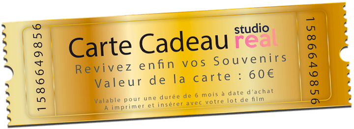 Carte Cadeau Studio Real