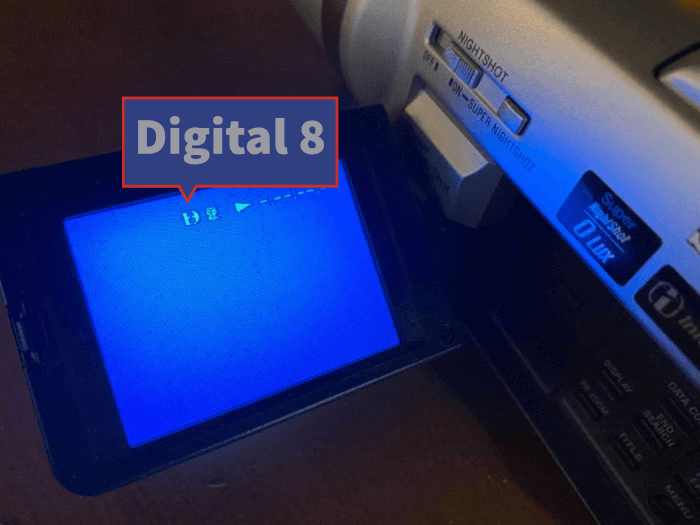 Transfert & Numérisation cassettes Hi8 Digital8 Video8