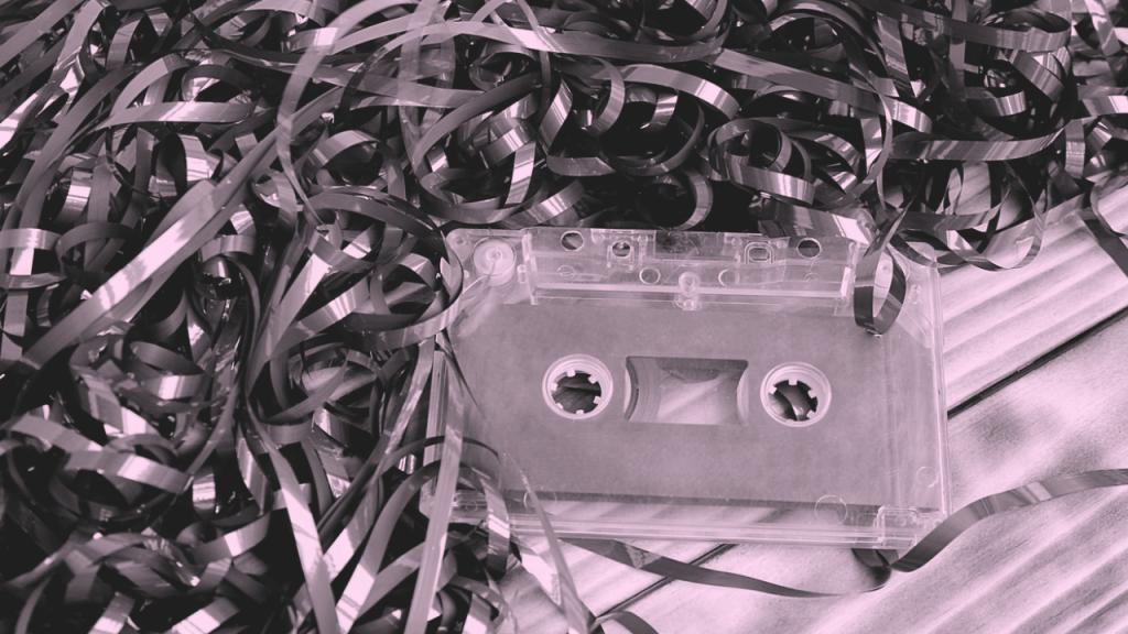 Les cassettes audios s'usent avec le temps